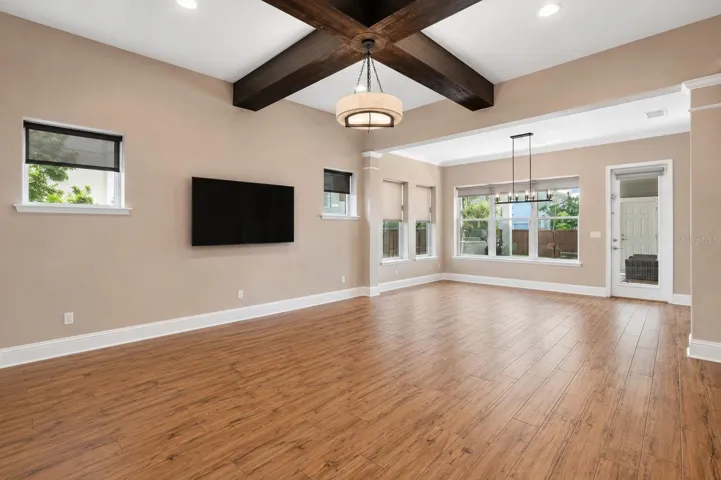 AI-edited to remove furniture to show the space