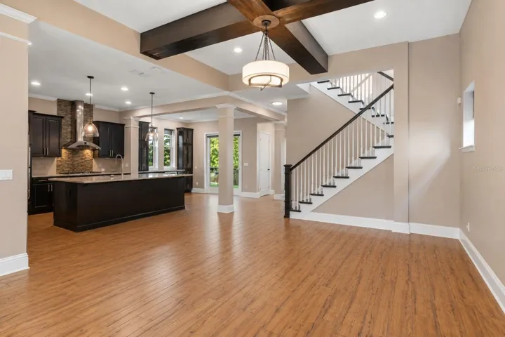 AI-edited to remove furniture to show the space