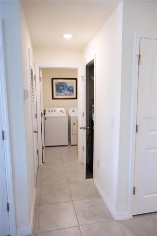 Hallway to laundry room