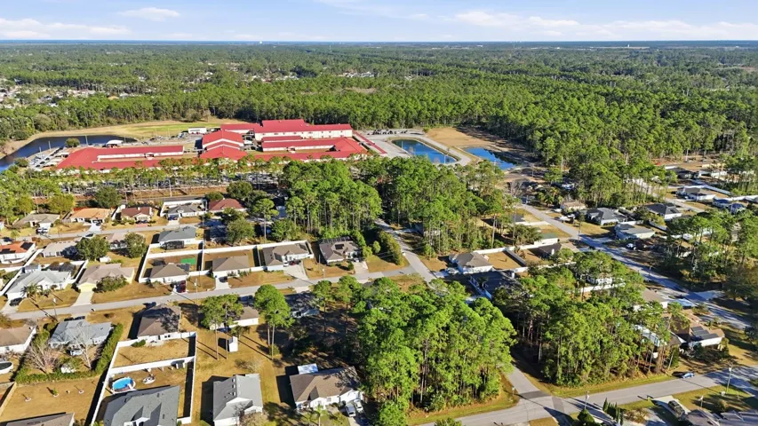 Elementary school with the red roof
