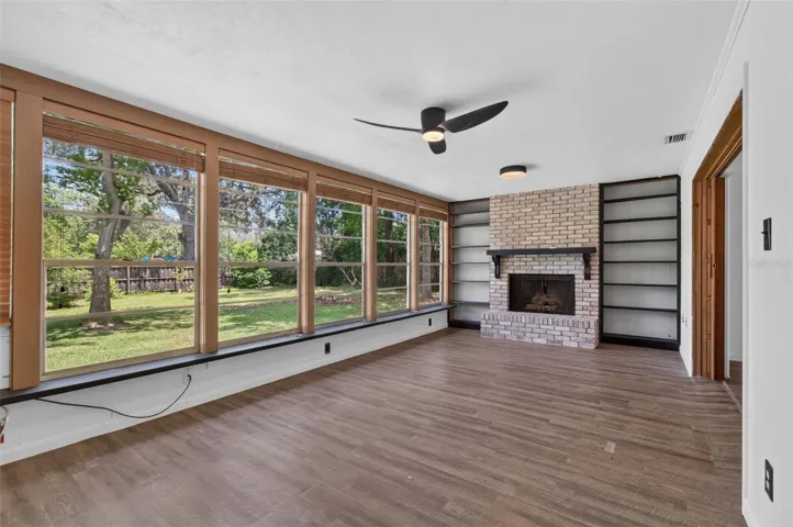 Den/Sunroom Fireplace