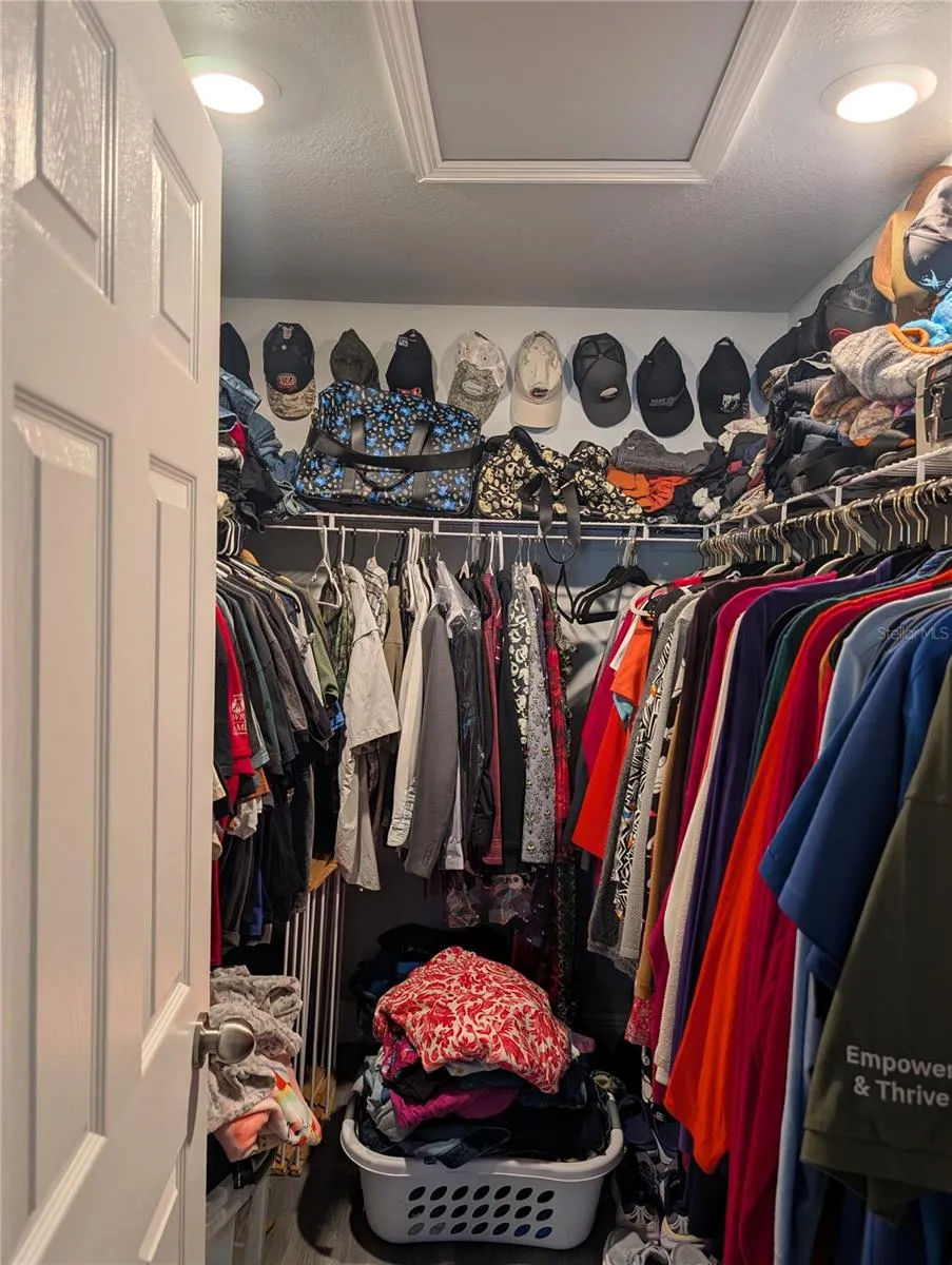 Master walk in closet