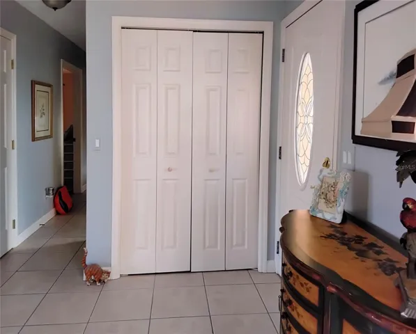 Closet in entryway