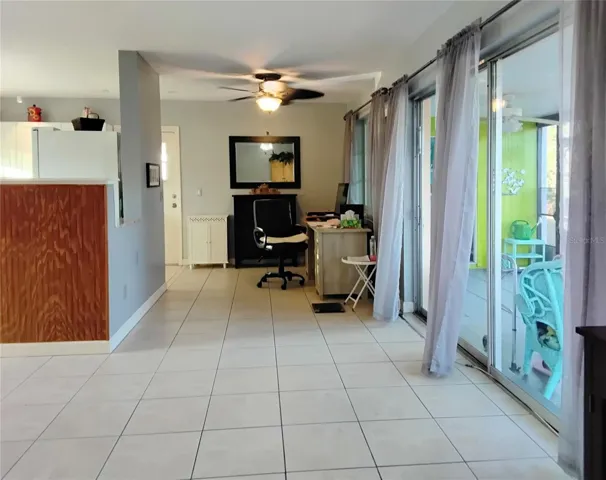 View of office / breakfast area from dining area