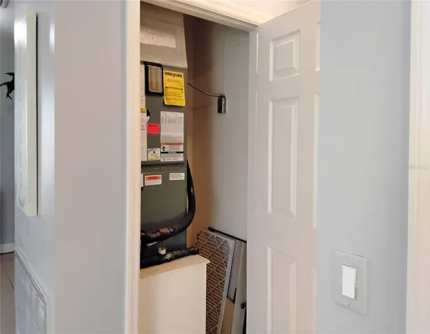 A/C closet in hallway