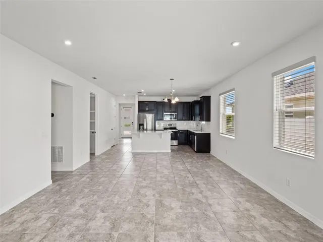 Kitchen, Dining, Living