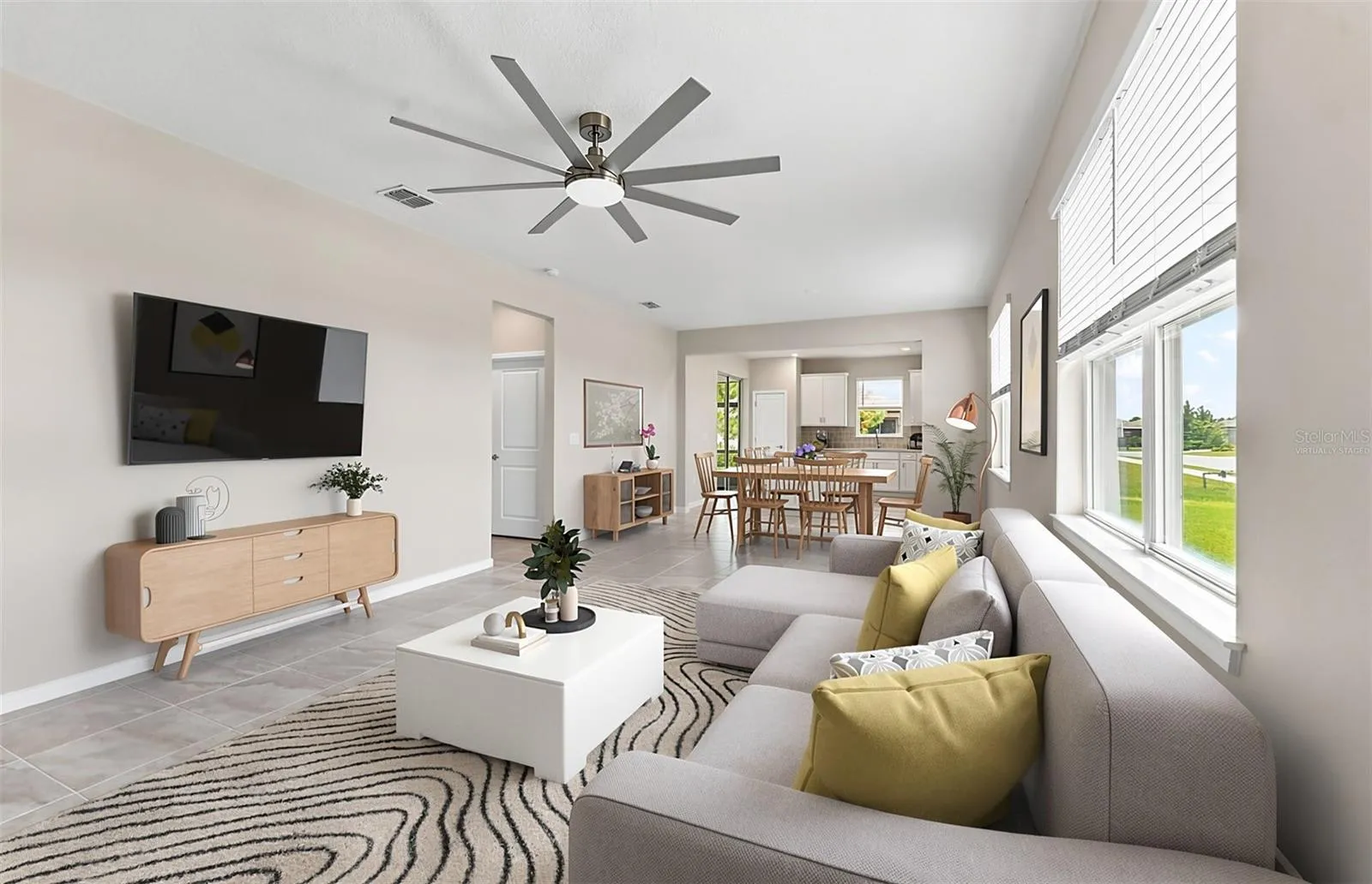 Virtually Staged - Open Gathering Room