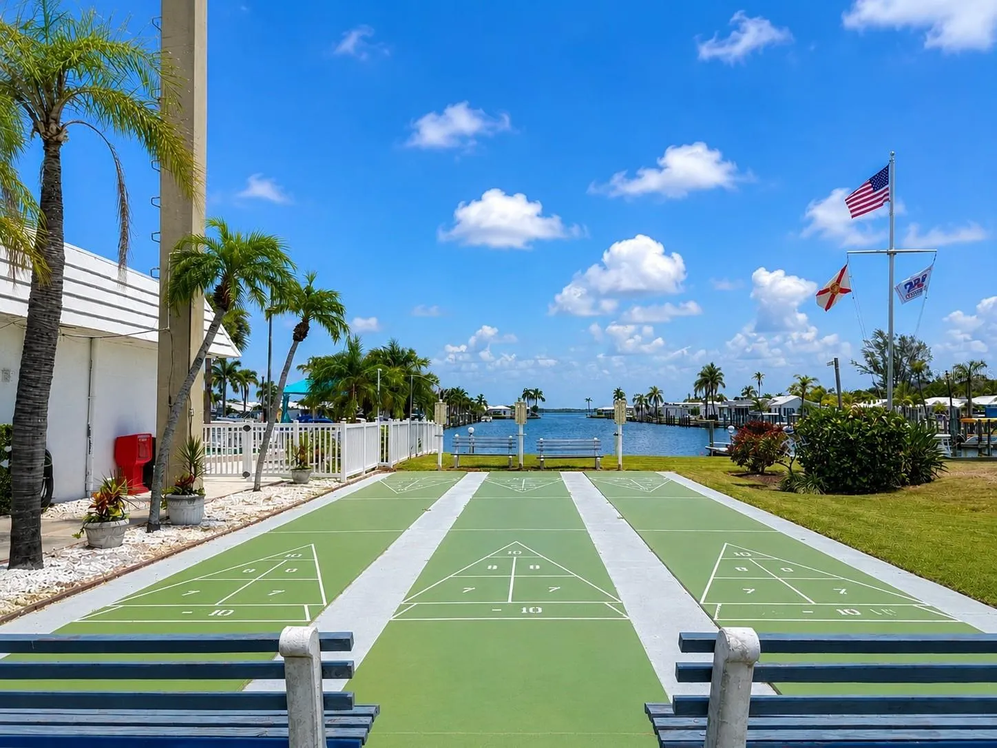 Shuffleboard courts