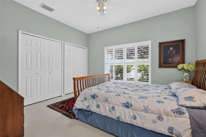 Bedroom 2 with dual closets