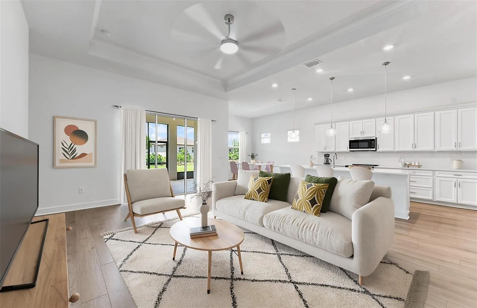 Virtually Staged - Open Gathering Room