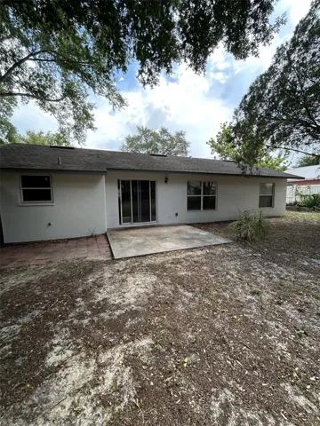 Rear view of home