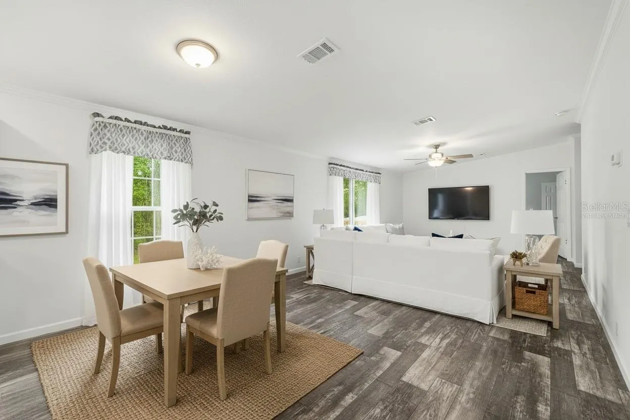 Virtually Staged. Back living room.