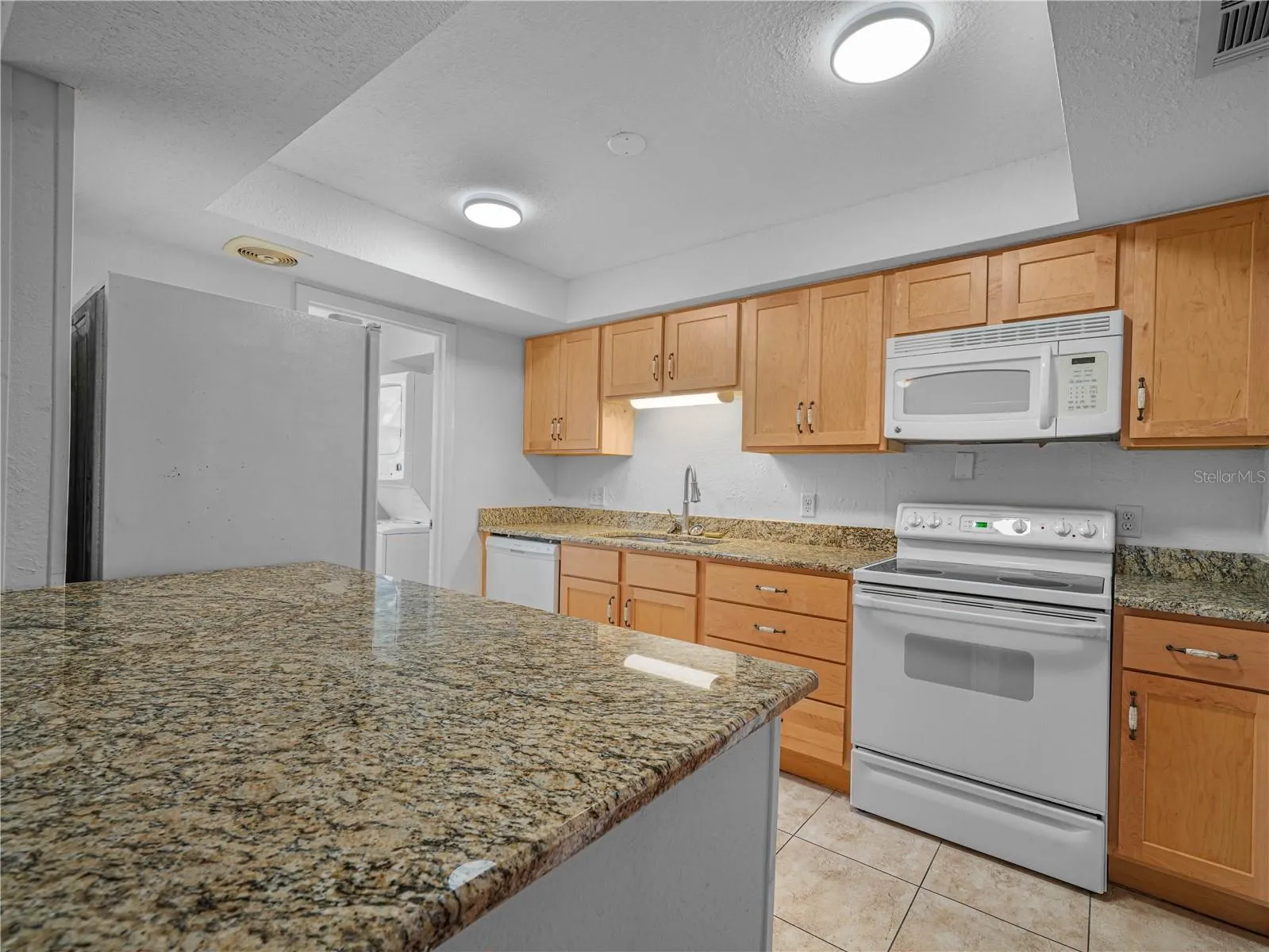 Gleaming granite countertops