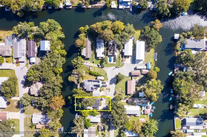 Aerial neighborhood view
