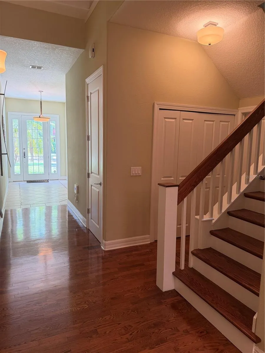 Hallway to stairs