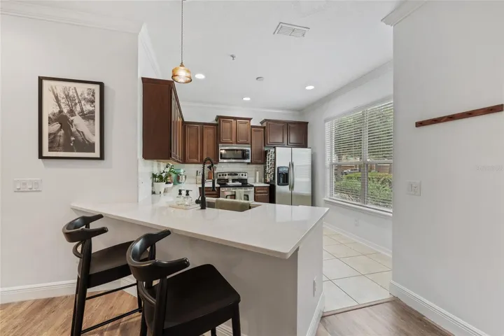 kitchen featuring granite countertops and farmhouse sink