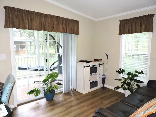 Office & sliders to porch