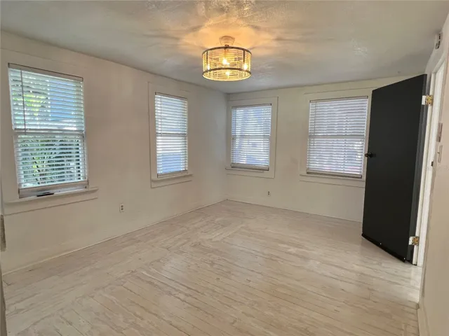 Primary bedroom from closet