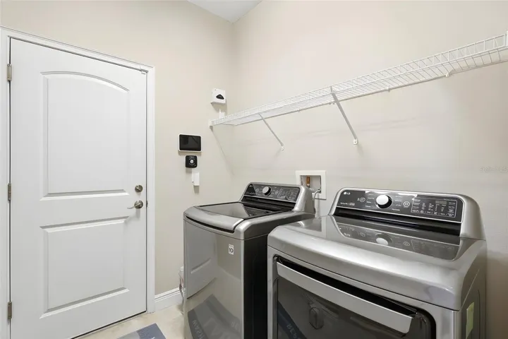 Inside laundry room