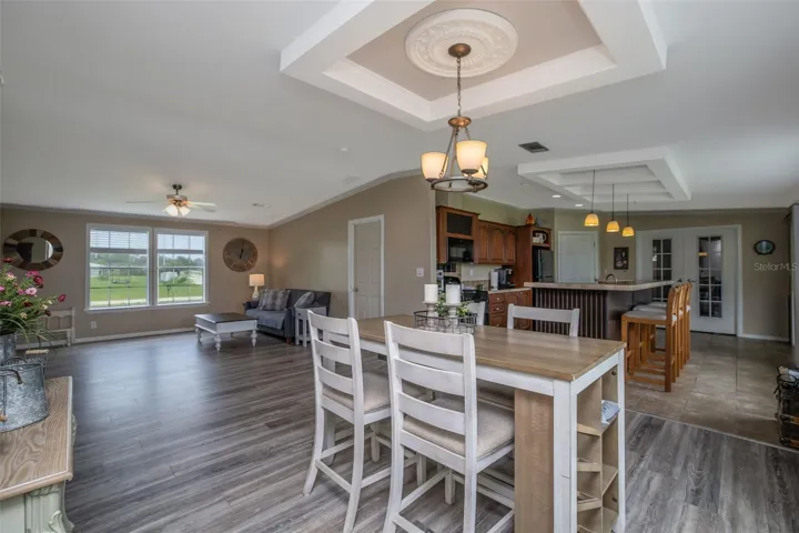 Dining area opens to kitchen &amp; living room!
