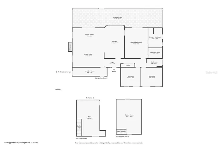 Combined floor plans