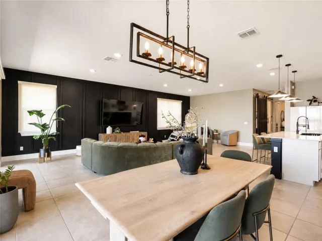 Bright dining area