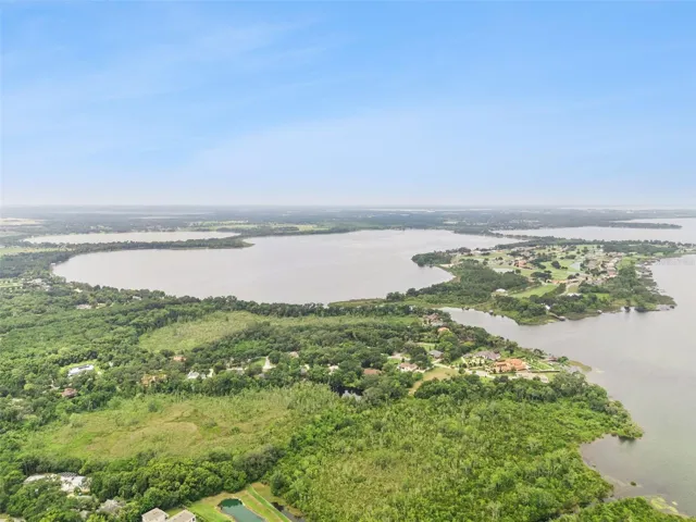 Aerial view of Lake Dora and Lake Beauclair
