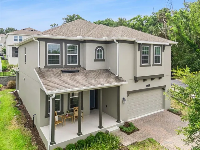 Front elevation in gated Dora Parc