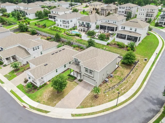 Gated waterfront community setting