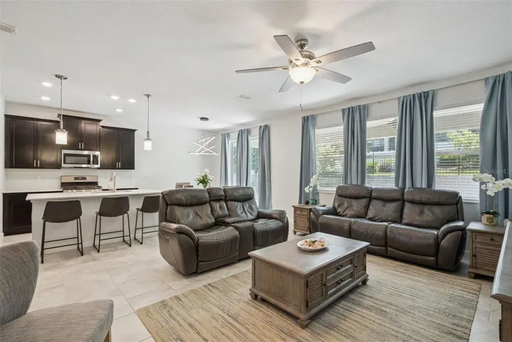 Open gathering space with natural light