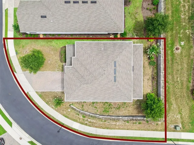 Aerial view of the homesite