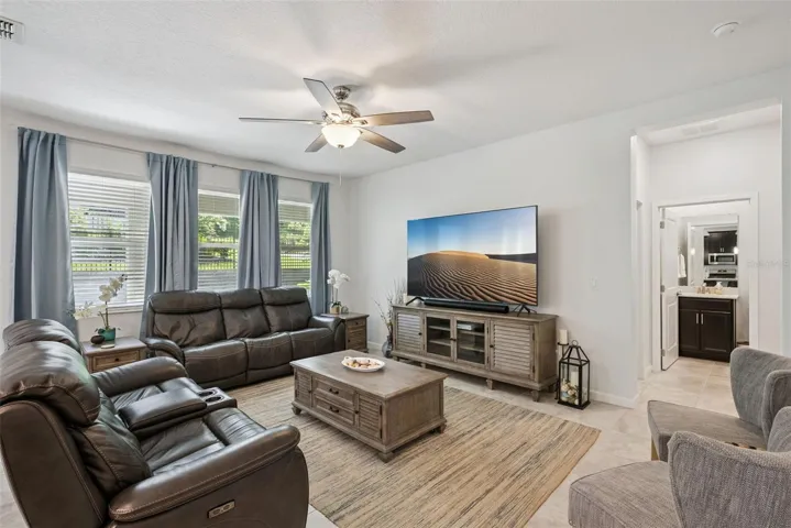 Bright open-concept living room