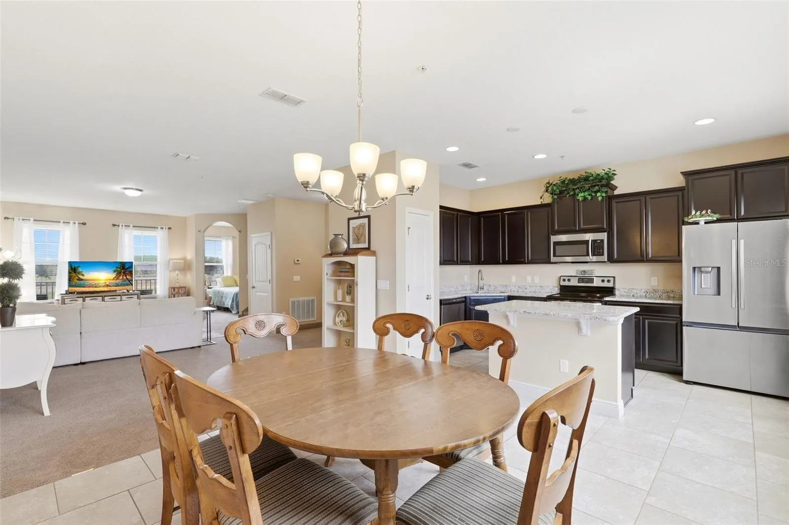 Dining area into the family room (second level)