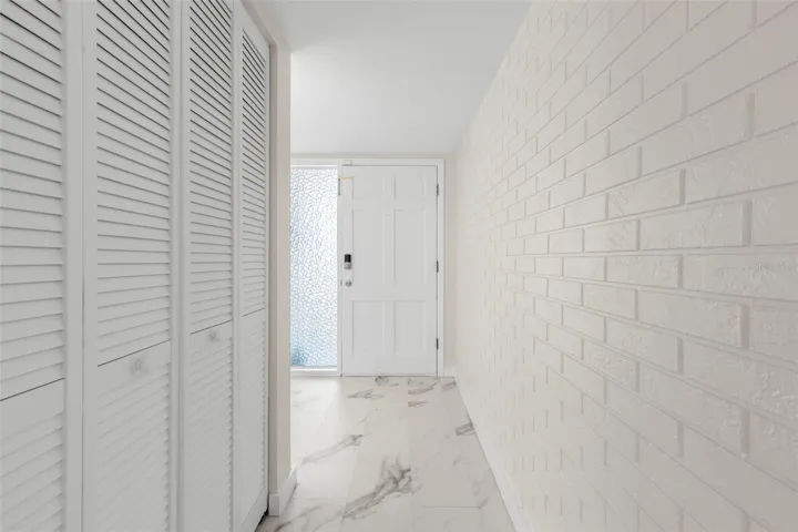 Foyer w/Brick accent