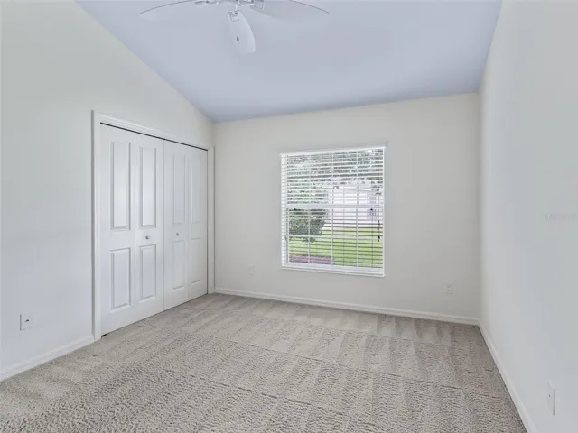 There is a built-in closet in the 3rd bedroom