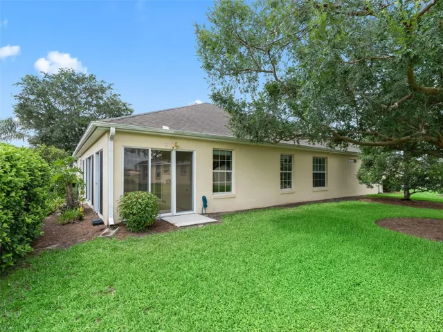East Side of the house faces the golf course