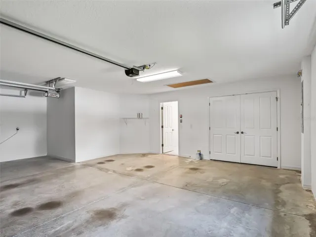 spacious garage