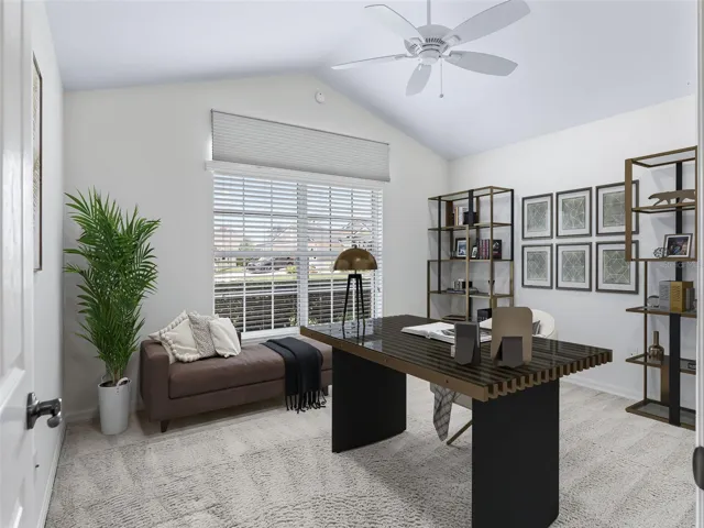 2nd Bedroom vitually staged