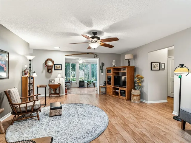 VIEW INTO FLORIDA ROOM/DEN