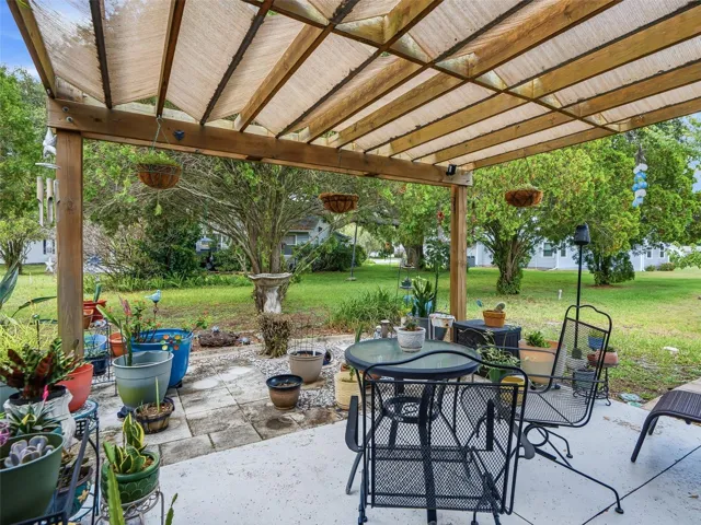 OPEN BACKYARD WITH GAZEBO AND PATIO
