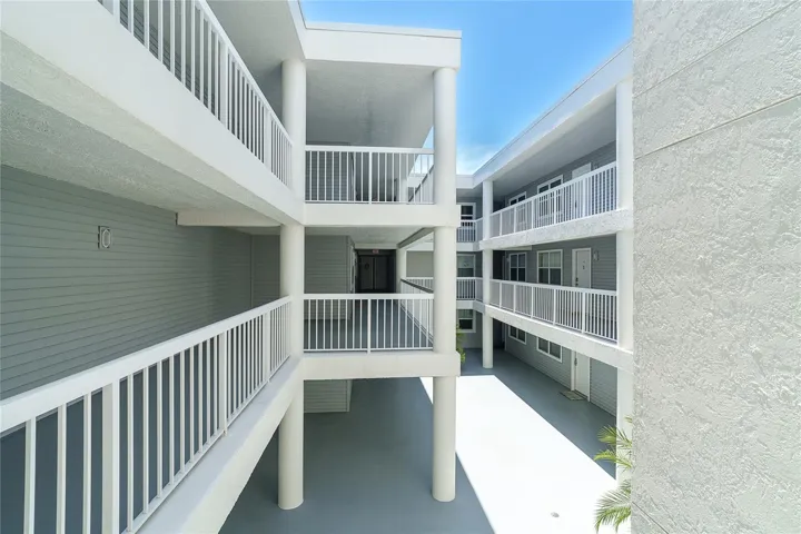 Condo interior floor balconies