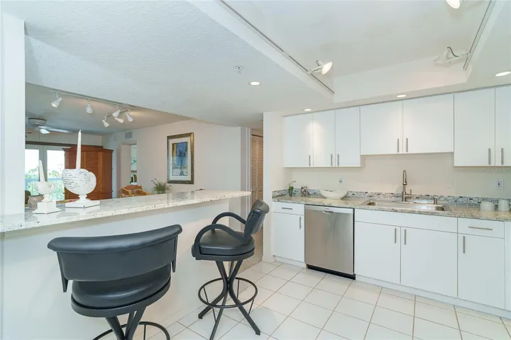 Open, large kitchen