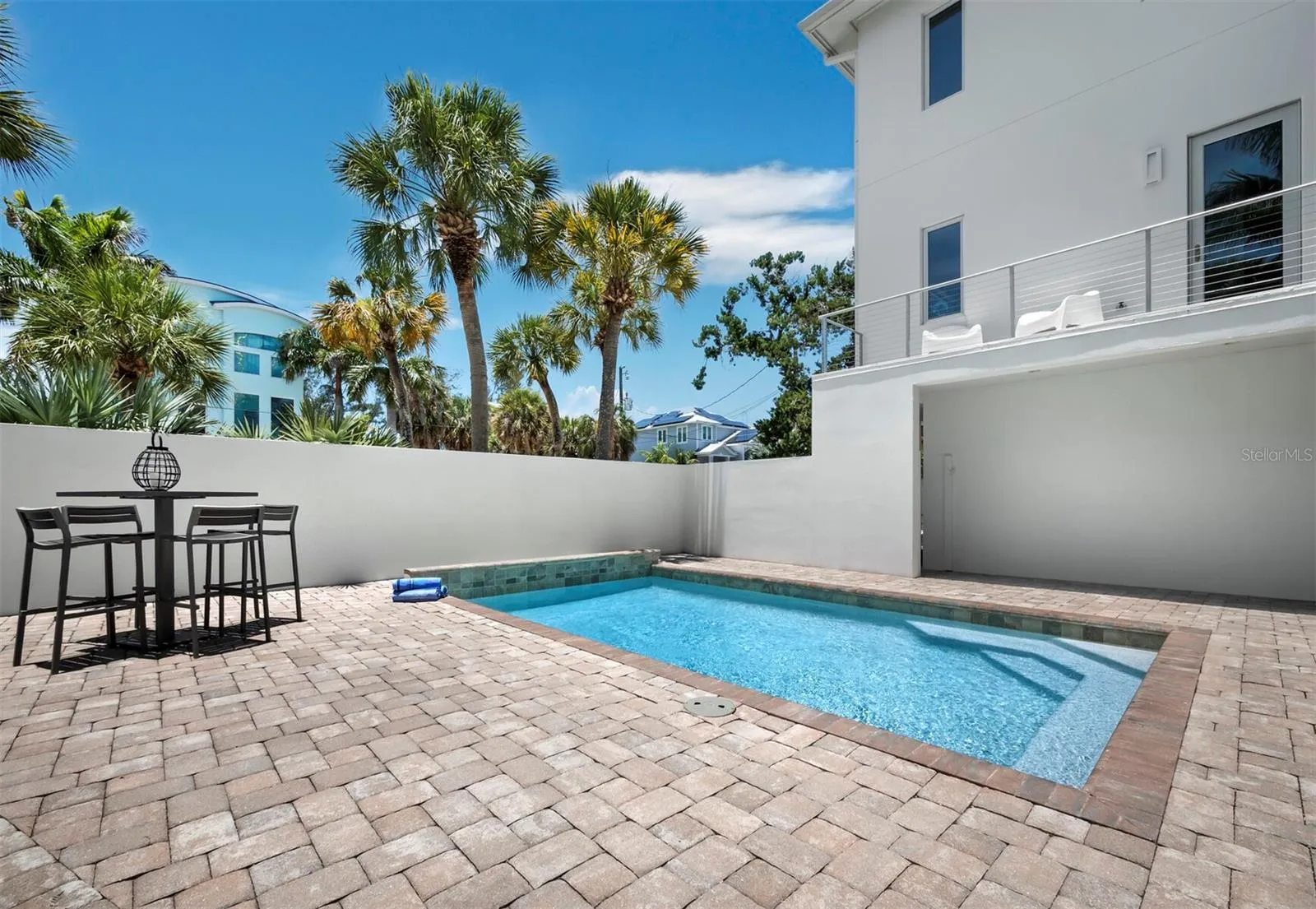 Private courtyard pool