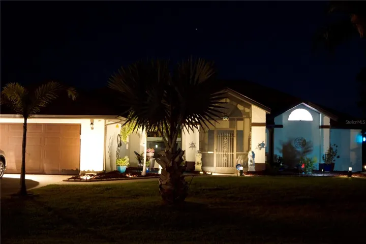 Front of House Night View
