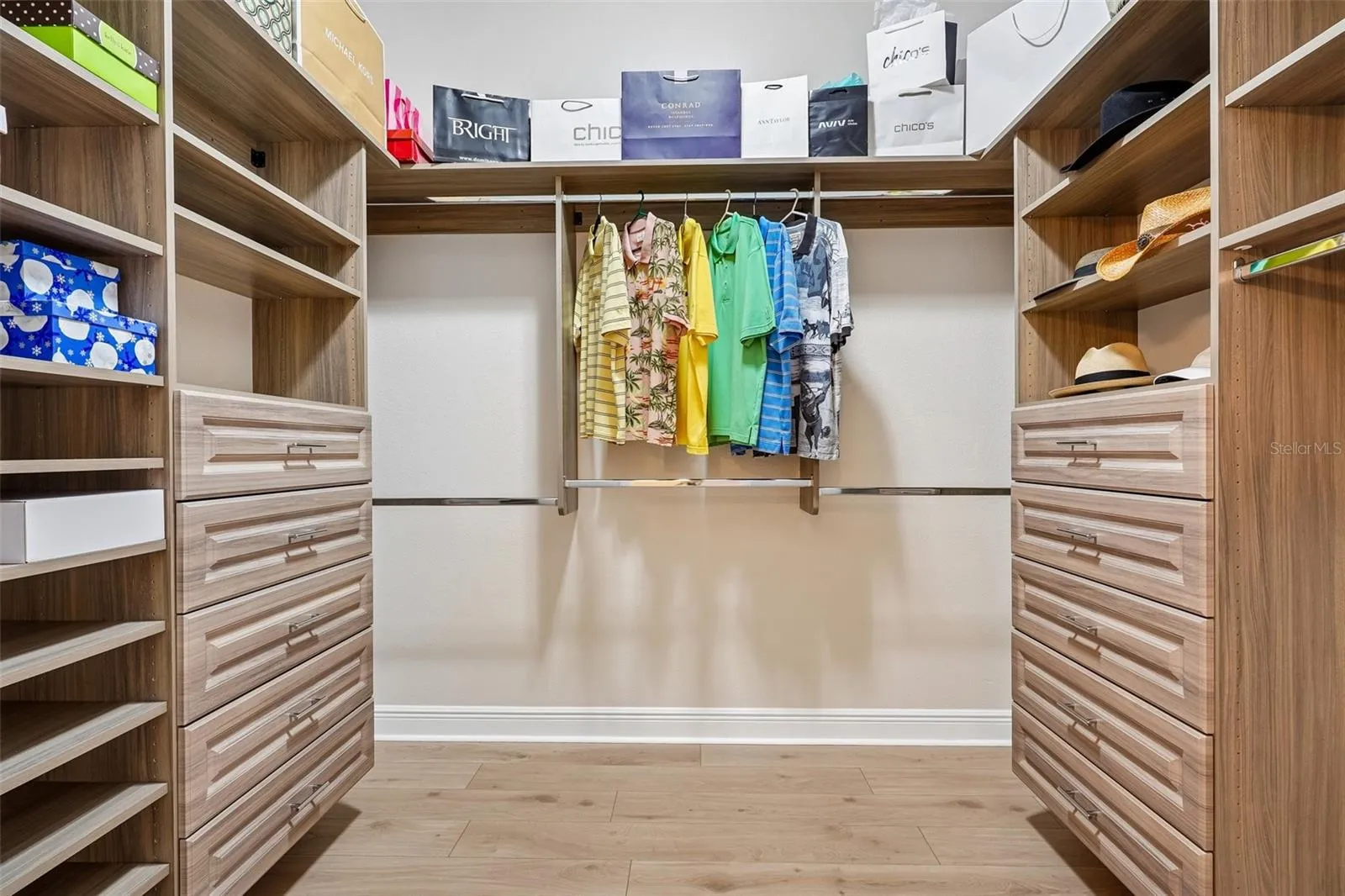 Customized Closet in Primary Bathroom