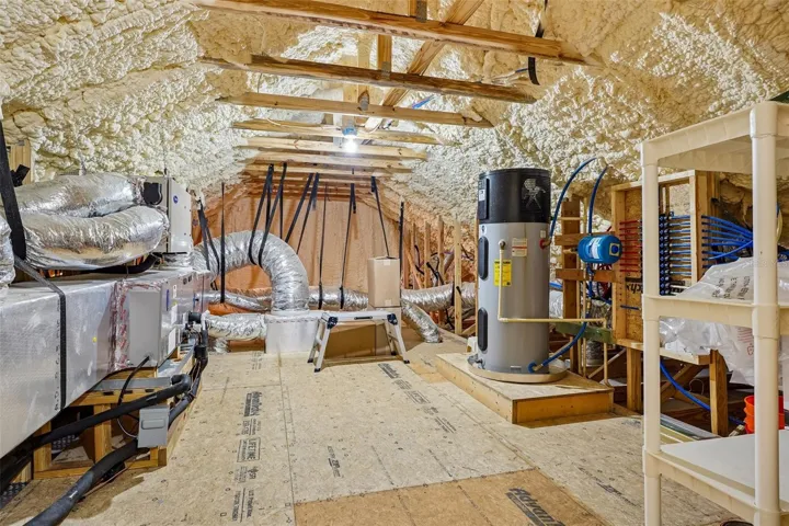 Spray Foam-Insulated Attic