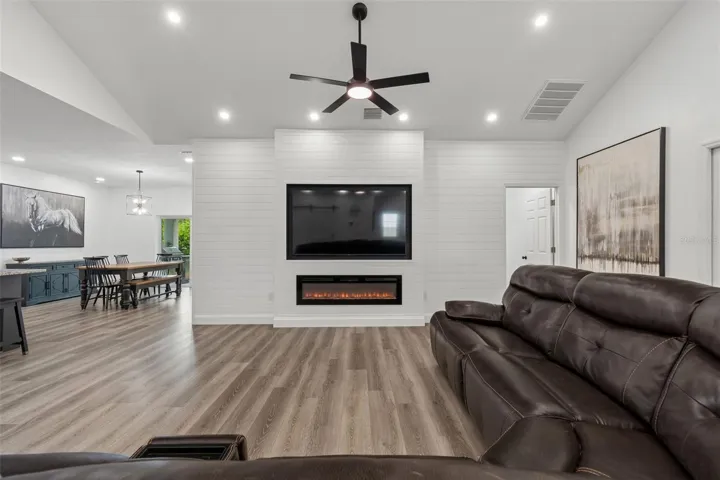 Custom electric fireplace and built in TV