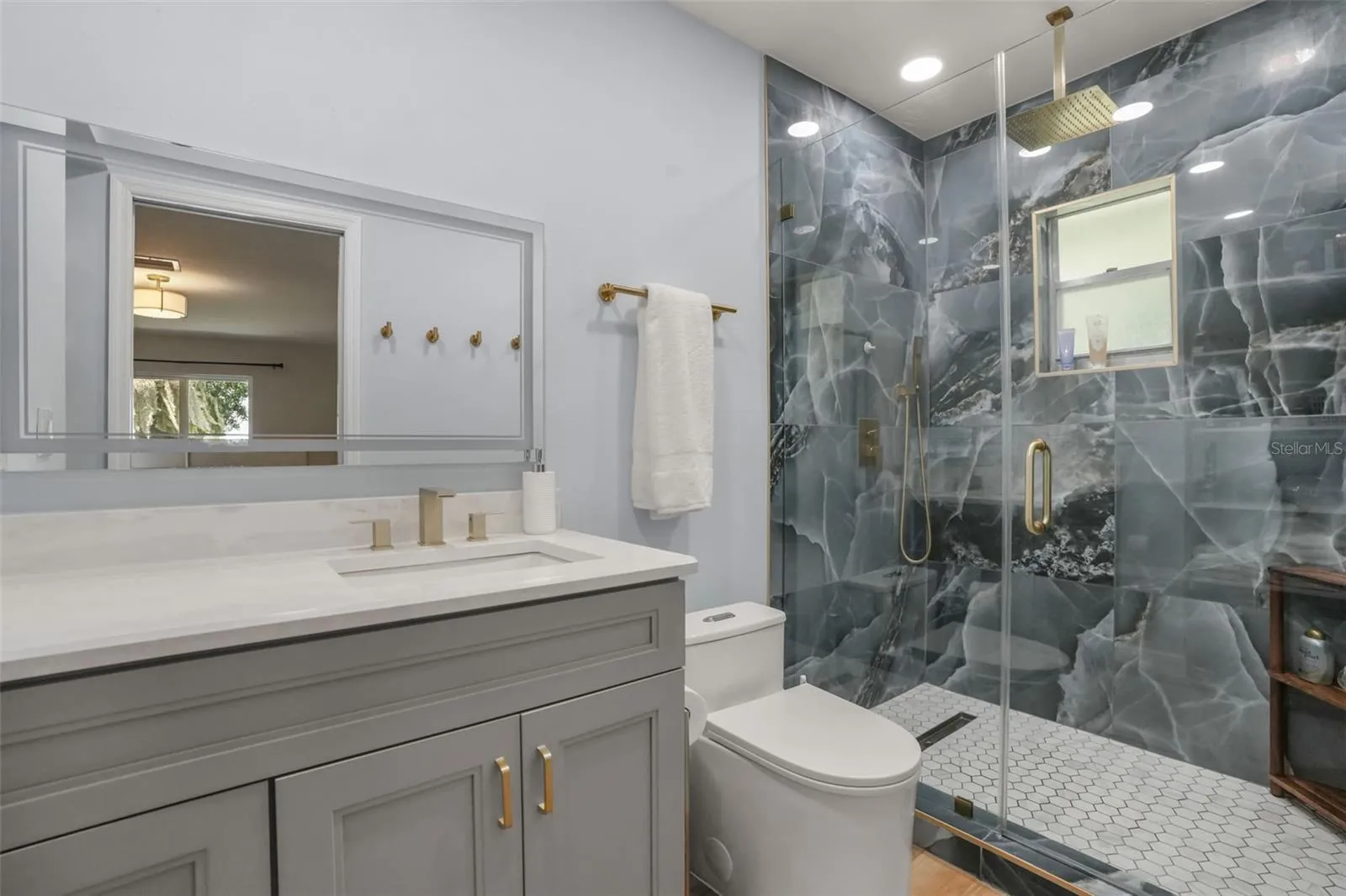 Updated primary spa bath