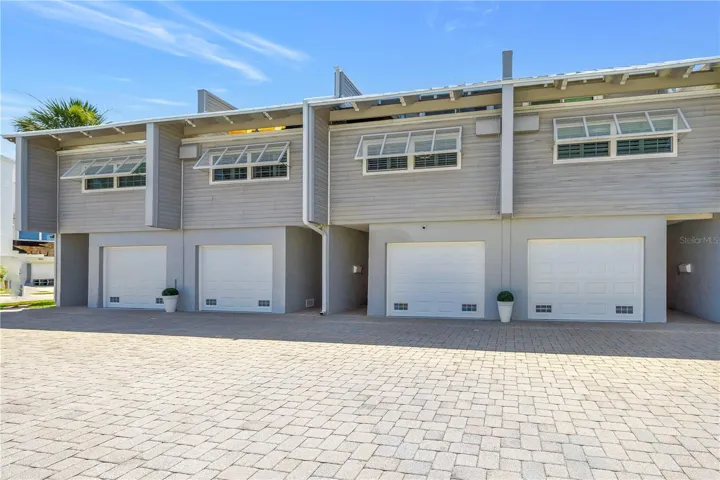 Brick paver parking area