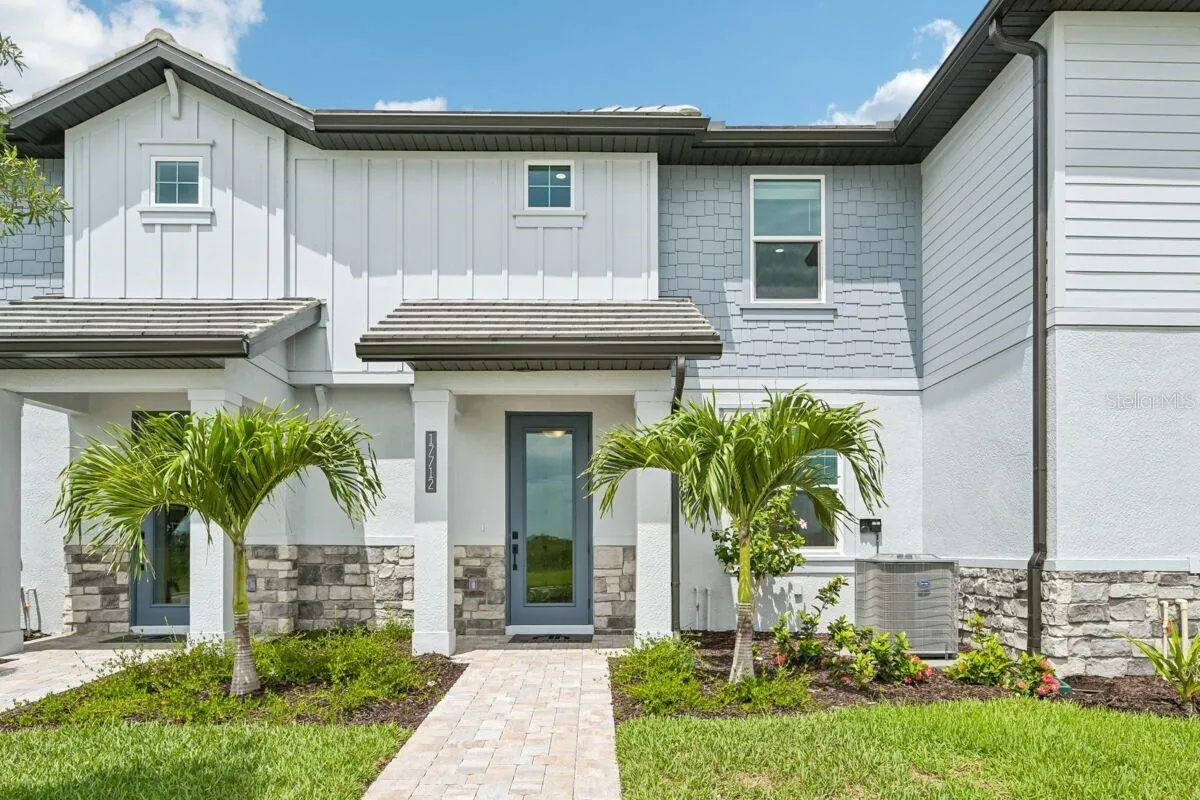 Sabal Front Exterior- Photo description represents the model home of same floor plan.